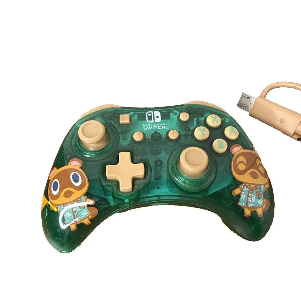 PDP Rock Candy Wired Controller for Nintendo Switch Animal Crossing Green Teal